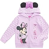 Disney Minnie Mouse The Aristocats Marie the Cat Girls Zip Up Hoodie with Ears for Toddler and Big Kids