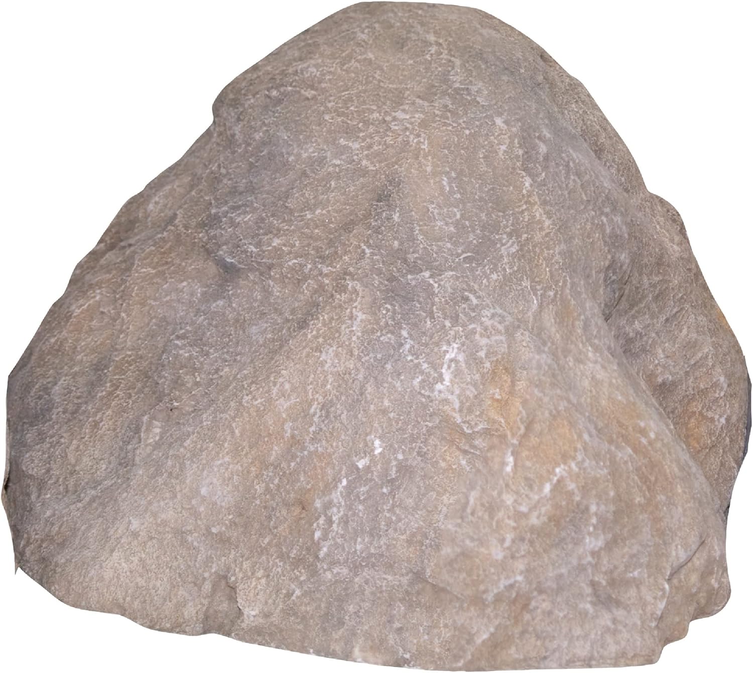 Hardscaping Materials - Airmax CrystalClear TrueRock Outdoor Faux Rock Cover, Artificial Landscape Boulder Enclosure, Fake Decorative Landscaping Fiberglass Protection Dome, Realistic Natural Texture, Sand Stone, Medium Size