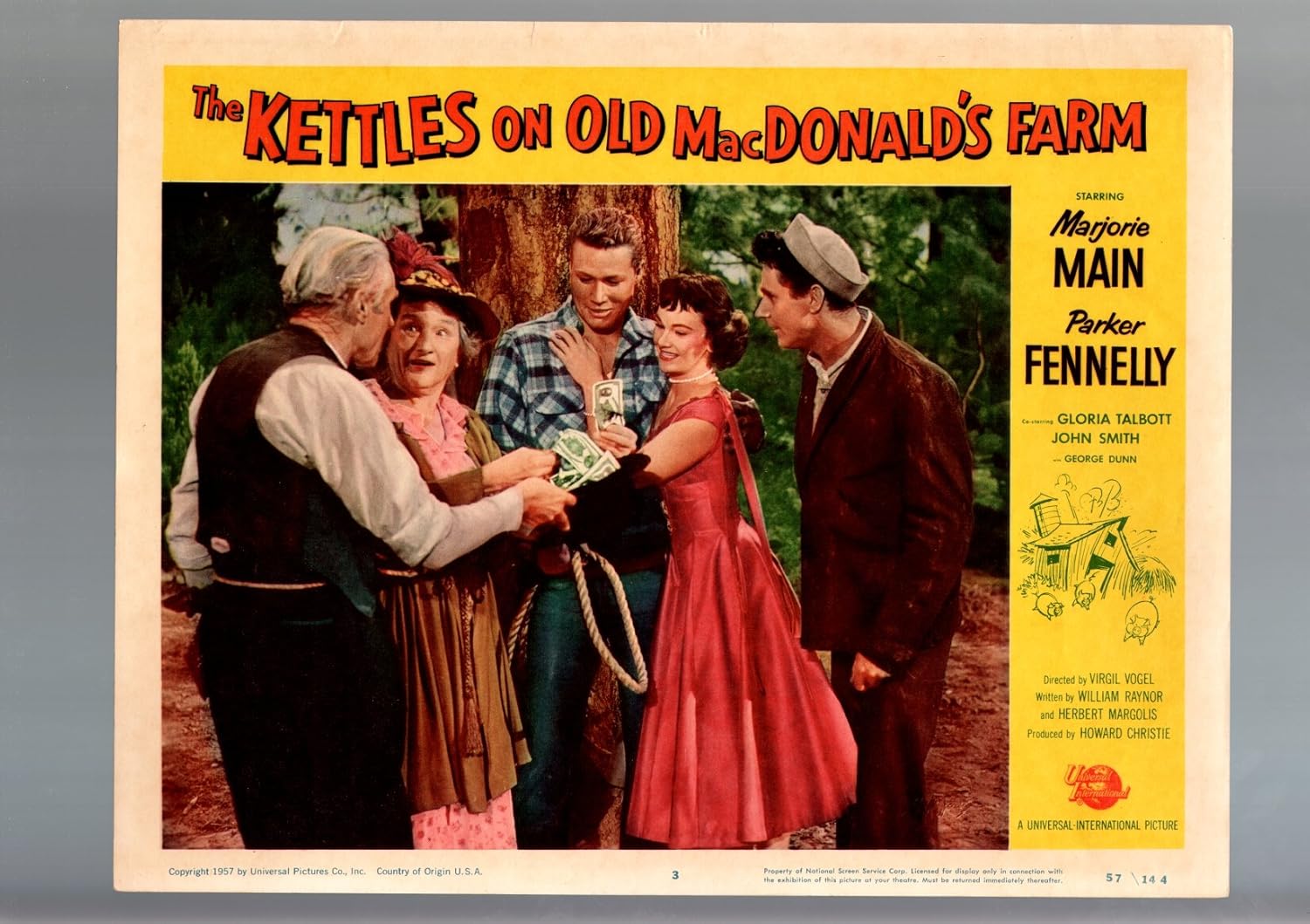 MOVIE POSTER KETTLES ON OLD MACDONALD'S FARM1957MARJORIE