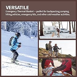 Emergency Mylar Blanket, 4 Pack, Thermal Space