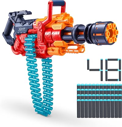 XSHOT Excel Crusher Foam Dart Blaster 35 Dart Belt 48 Darts Red Toy