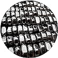 GAF TREASURES Wholesale Magnetic Hematite Tumbled Stones, Polished Natural Magnetic Hematite Gemstone, Magnetic Hematite Polished Rocks (Magnetic Hematite, 1 Pound)