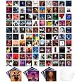 LAPNOXX 100 Pcs Album Cover Posters, Album Covers Wall Collage Kit, Posters For Bedroom, Rapper Posters Room, Rap Album Posters, Music Artist Posters, 5x5 Inch 100Pcs & 224Pcs Glue Dots