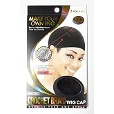 Qfitt Micro Crochet Braid Wig Cap #5032, Black - Make Your Own Wig | Elastic base anchors stitches securely and stretches to fit any head size; breathable all-day comfort