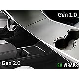 EV Wraps Tesla Model 3 / Model Y Center Console Wrap - Matte Deep Black