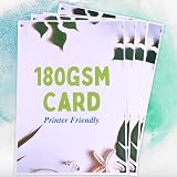 BCreativetolearn A4 White Cardstock 100 Sheets 180gsm Smooth for Printer view 5