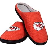 FOCO Men's NFL Team Logo Memory Foam Slide Slippers