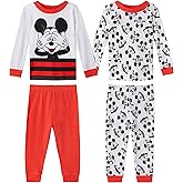 Disney Baby Boys' Mickey Mouse 4-Piece Snug Fit Cotton Pajamas
