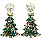 VERKSTAD Christmas Earrings For Women, Drop Earrings Holiday Jewerly Festive Decorations Accessories