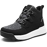 AIRHAS Women's Winter Warm Snow Boots for Women Comfortable botas para nieve de mujer Womens Ankle Boots Fashion Booties(black,7.5)