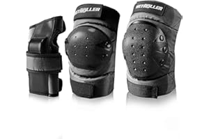 METROLLER Adult & Kids Protective Gear Set for Men, Women Youth Knee Pads, Elbow Pads & Wrist Guards 3 in 1 for Skateboarding Multi-Sports Protective Gear