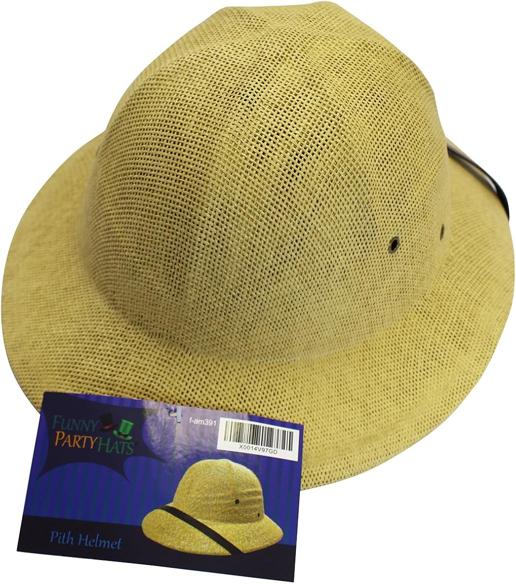 Funny Party Hats Pith Hat – Pith Hat Helmet – Safari Hats – Adult Costume Hats – French Pith Hat Beige at  Men’s Clothing store: Costume Headwear And Hats