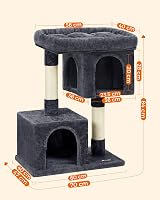 Feandrea Cat Tree Tower 84 cm Large Perch 56 x 40 cm for Large Cats view 6