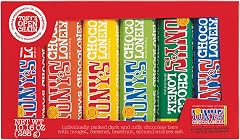 Tony’s Chocolonely Rainbow Chocolate Candy Bar Variety Pack, Belgian Dark & Milk Chocolate With Sea Salt, Caramel, Almond, Ha