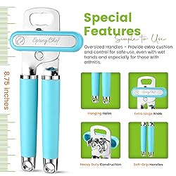 Spring Chef Stainless Steel Can Opener - Manual