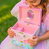 Giggle & Honey Musical Ballerina Jewellery Box Pink for Girls 17.1 x 13.3 x view 9
