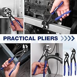 WORKPRO 7" & 10" Groove Joint Pliers Set, Upgraded