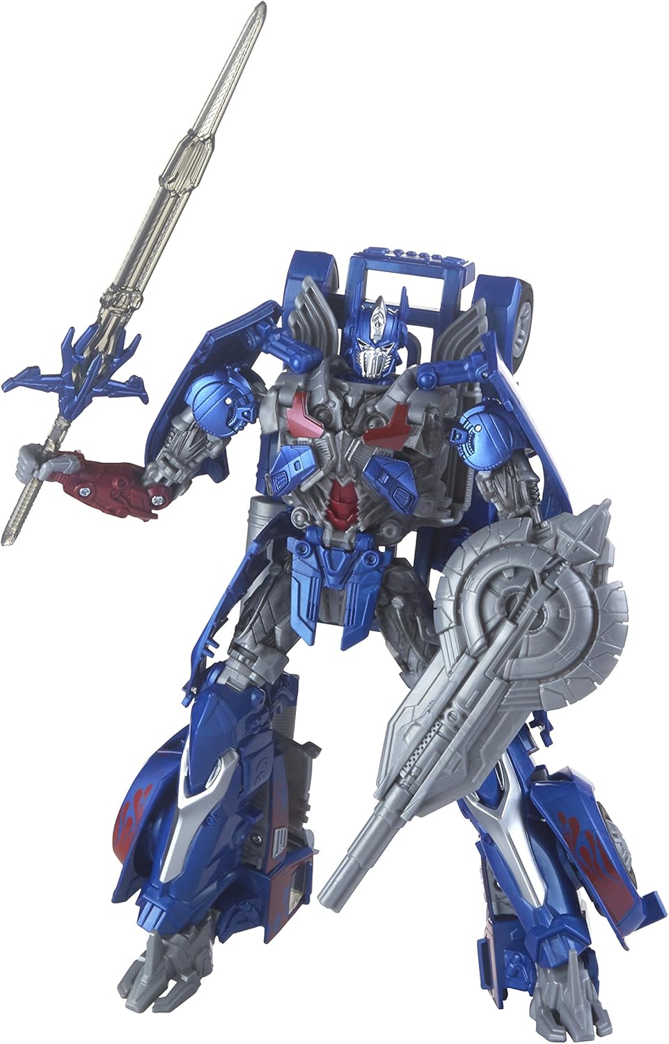 Transformers The Last Knight Premier Edition Leader Class Optimus Prime Figure, Blue, Medium - Image 4