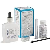 Hach Total Hardness Test Kit, Model 5-B, Drop Count Titration, 145300 | Water Analysis Kit, 2 Reagents, Measuring Tube, Square Bottle, Measuring Scoop