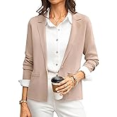 GRACE KARIN Women Sweater Blazer Business Casual 2026 Knit Suit Jackets Long Sleeve Lightweight Cardigan Work Office