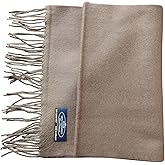 Annys Super Soft 100% Cashmere Scarf 12”x72” with Gift Bag (Coffee)