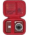 Lebakort Storage Case Compatible with KODAK PIXPRO Friendly Zoom FZ45 FZ55 16MP Digital Camera (Red Case)