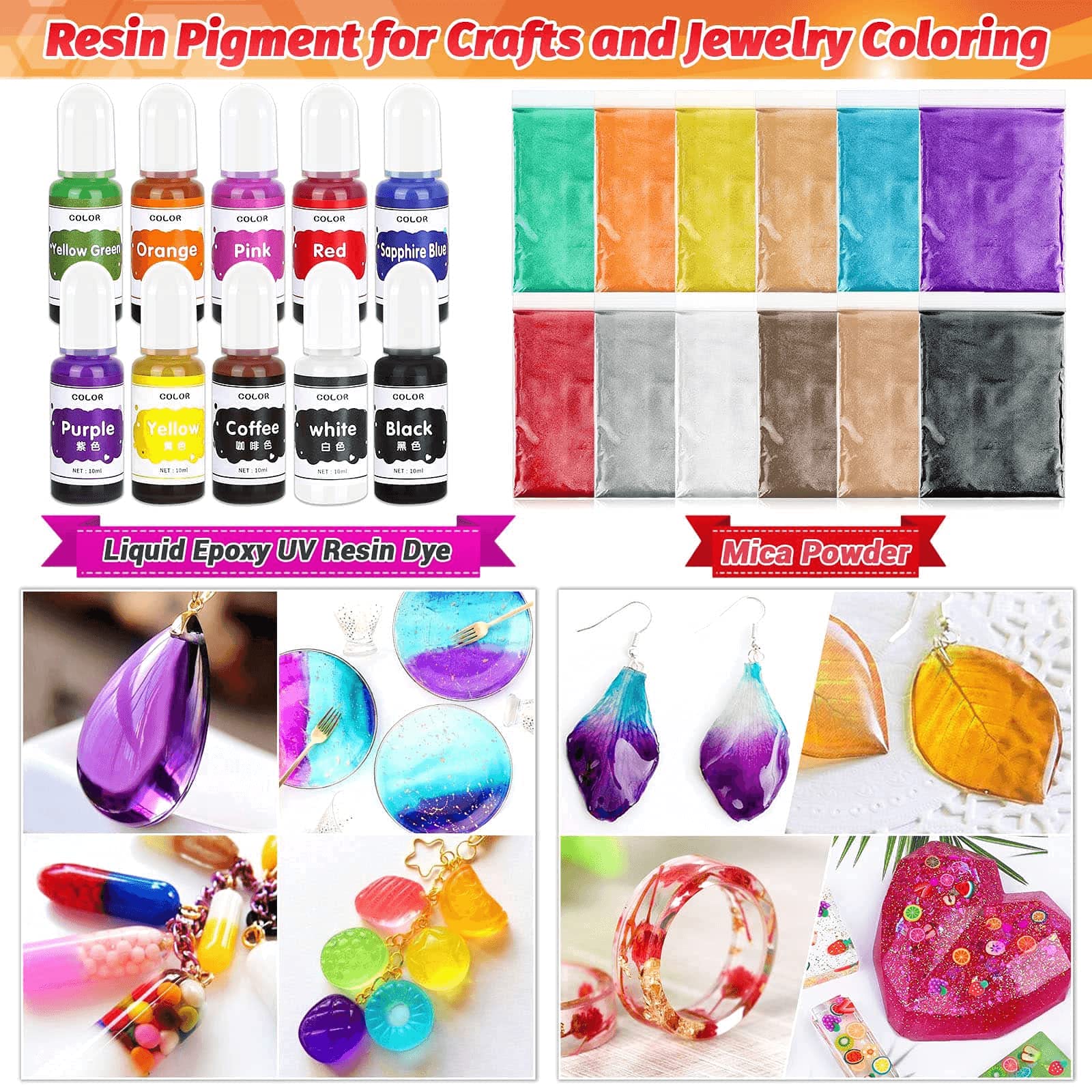 20 Colors Pigment for Resin decortion