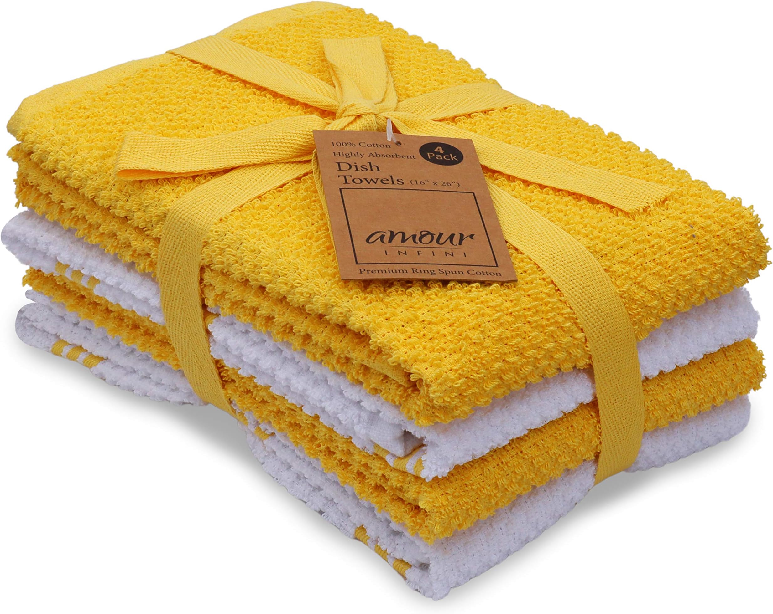 Casa Decors Cotton Anti Bacterial Kitchen Dish Towel, Pack of 4