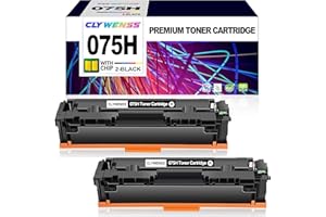 CLYWENSS 075H Black Toner Cartridge Replacement for Canon 075H CRG075H 075 CRG075 for ImageCLASS LBP640C LBP646Cdw LBP647Cdw 