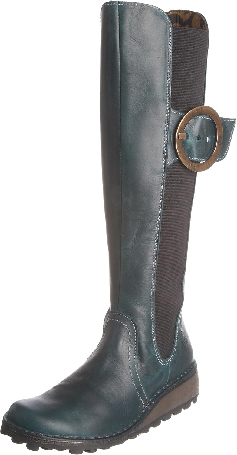 Fly London Women's Midas Knee High Boot Leather Petrol P210474009 5 UK Amazon.co.uk Shoes & Bags