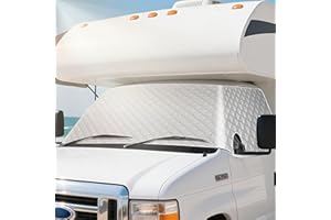 RedCall RV Windshield Sun Shade Cover,Rv Window Shade for Class C Ford E450 1997-2025 Motorhome,Upgraded Thickening Type for Ice and Snow,Rv Accessories for Inside