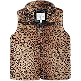 URBAN REPUBLIC Girls Faux Fur Vest - Lightweight Sleeveless Soft Plush Faux Fur Sherpa Fleece Vest With Side Pockets