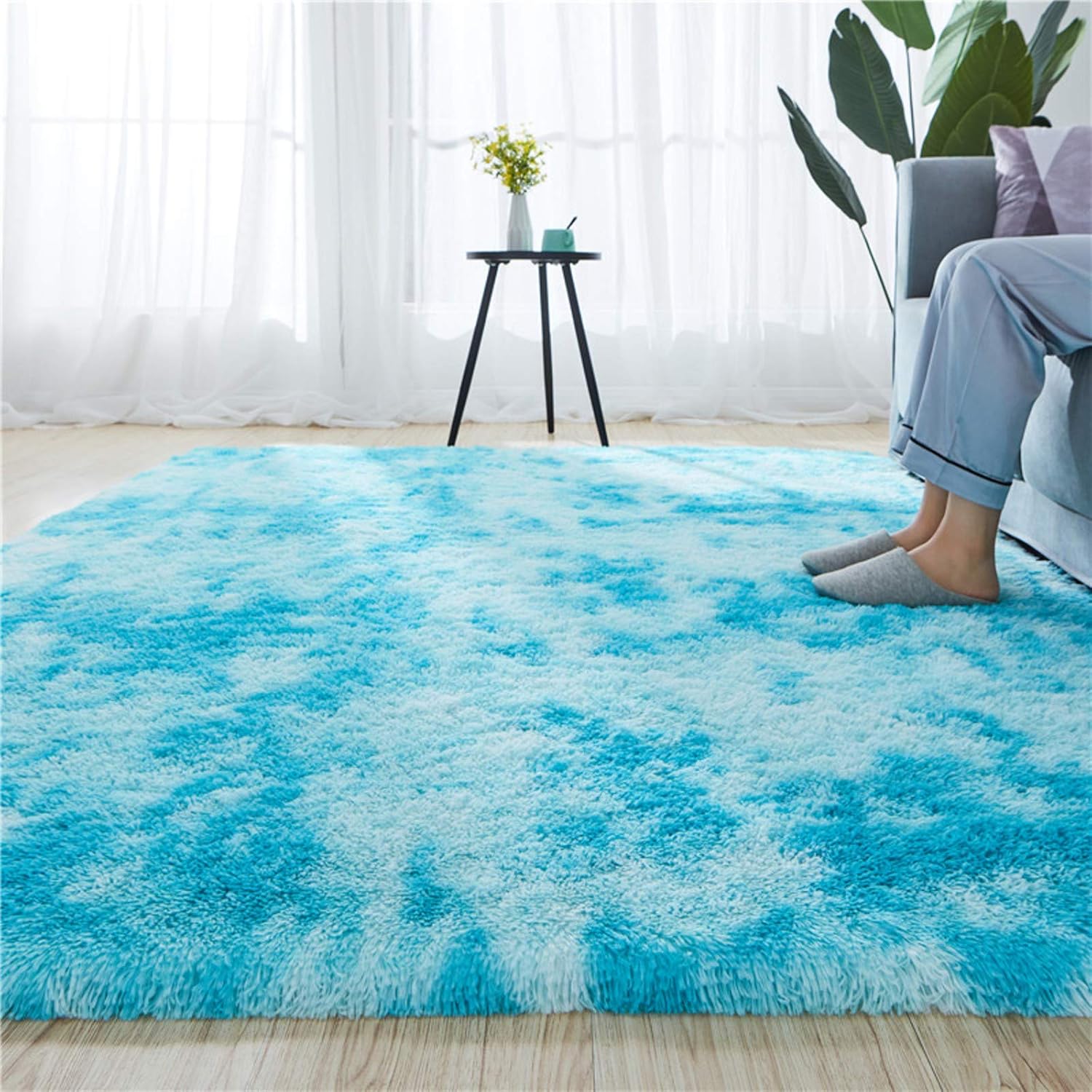 Super Soft Living Room Rugs,Shaggy Fluffy Rug Area Rug For Bedroom Decor Living Room Kids Room