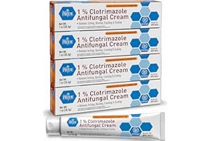 MED PRIDE Clotrimazole Antifungal Cream 1 Percent Treats Athlete's Foot Jock Itch Ringworm Relieves Itching Burning Skin Care Treatment for Baby 4 Pack