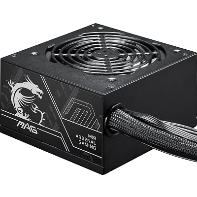 MSI MAG A650BN 650W ATX 3.1 PSU PCIe 5.1 12V Dual 6+2 Cables Bronze