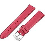 MS18AA060695 18mm Leather Calfskin Pink Watch Strap