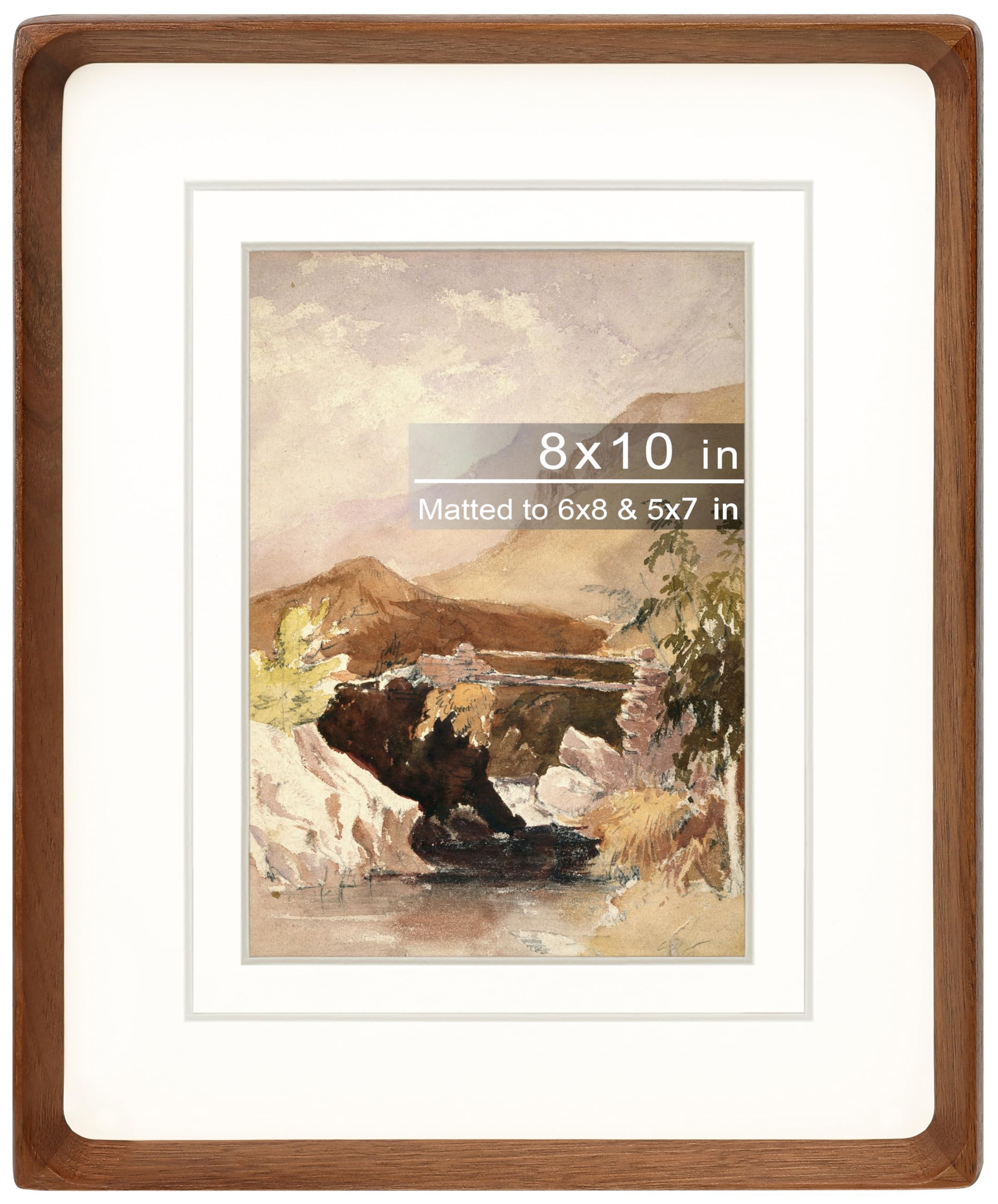 Gdfmsc 8x10 Picture Frame with Mat for
