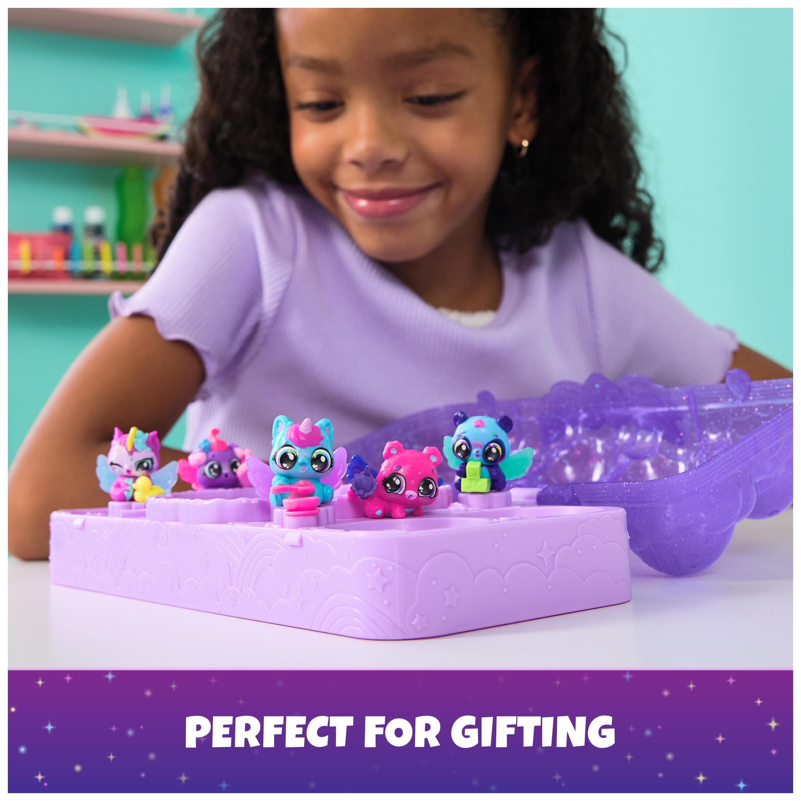 Hatchimals Alive, Neon Rainbow Egg Carton Toy with 5 Mini Figures in Color Reveal Eggs & 11 Accessories, Gifts & Stocking Stuffers for Girls & Boys Ages 3 & up