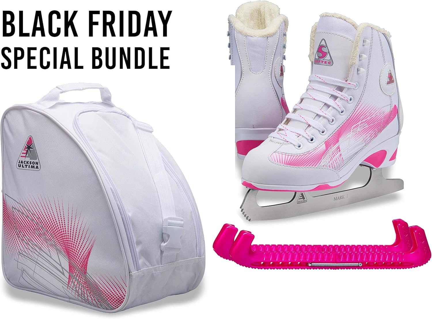 SKATE GURU Jackson Ultima Figure Ice Skates Softec for Women and Girls : Sports & Outdoors