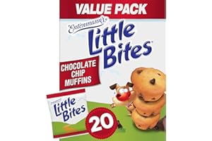 ENTENMANN'S (Value Pack) Little Bites Chocolate Chip Muffins, 20 individual packs, (4 ct each), Mini Muffins, 33 oz Multipack