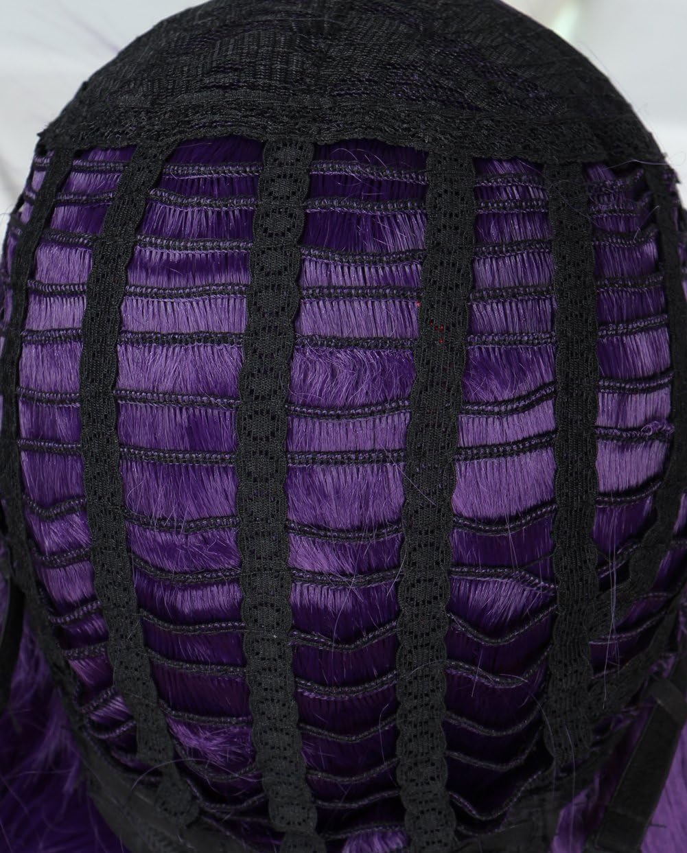 Linfairy Long Purple Wig Halloween Cosplay Wig For Women 85CM, 85 cm - Image 4