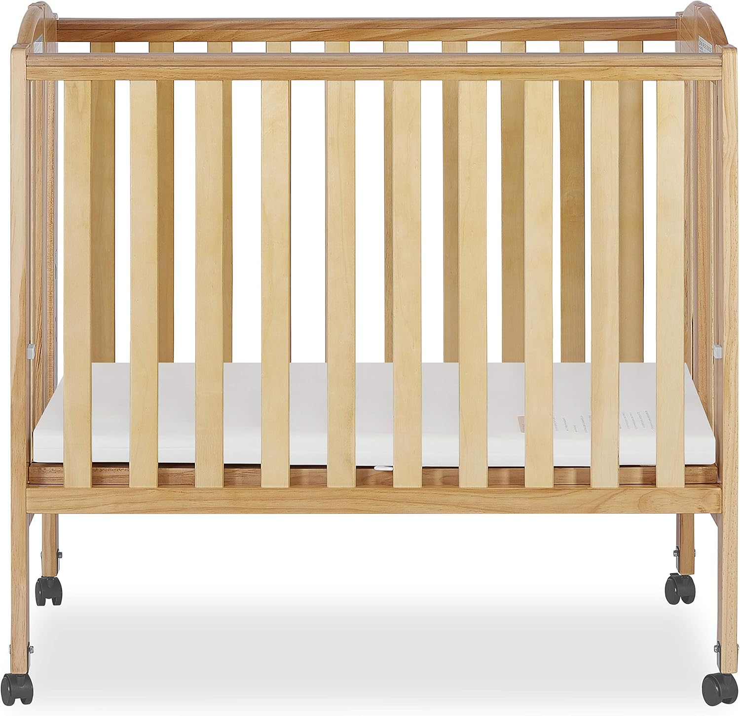 dream on me full size 2 in 1 folding stationary side crib