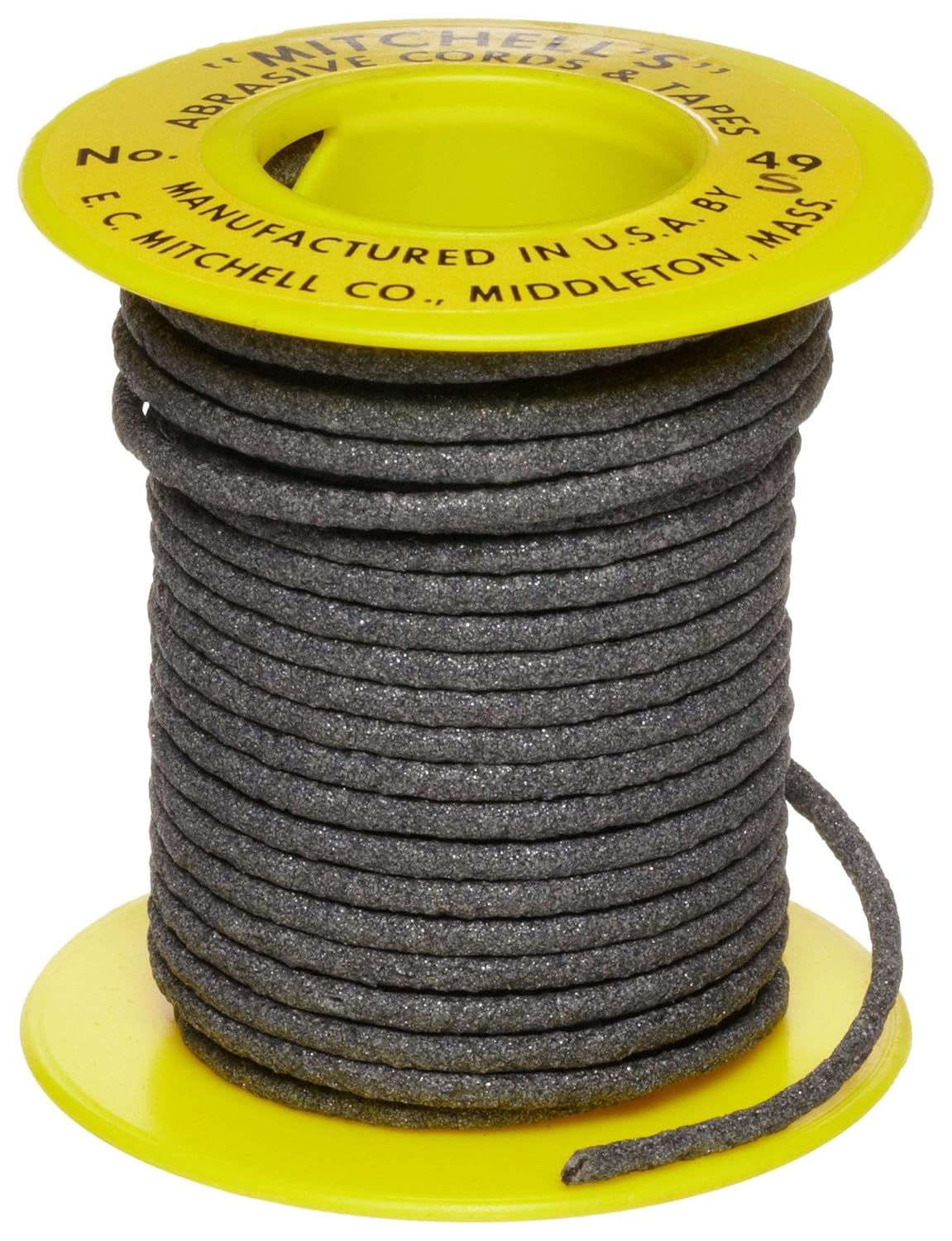 Mitchell Abrasives 49S Round Abrasive Cord, Silicon Carbide 120 Grit .082" Diameter x 25 Feet