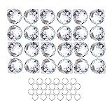 HDCRYSTALGIFTS Crystalsuncatcher 24pcs Clear