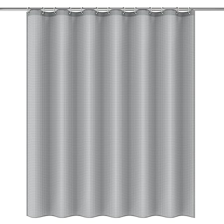 Htovila Luxurious Mildew Resistant Fabric Shower Curtain With 12