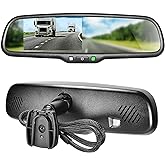 Master Tailgaters 10.5" OEM Rear View Mirror with 4.3" LCD Screen | Rearview Universal Fit Mount | Auto Adjusting Brightness LCD | Anti Glare | Full Original Mirror Replacement | Easy to Install