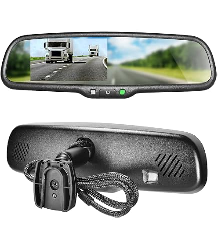 Amazon.com: 4.3 inch Car Video Monitor Auto Rear View Mirror LCD