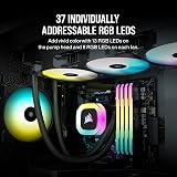 Corsair H150 RGB 360mm Liquid CPU Cooler SP120 RGB ELITE Fans AM4 LGA 1200 view 4