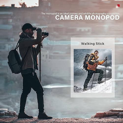 Manbily Camera Monopod Aluminum Portable Compact Lightweight