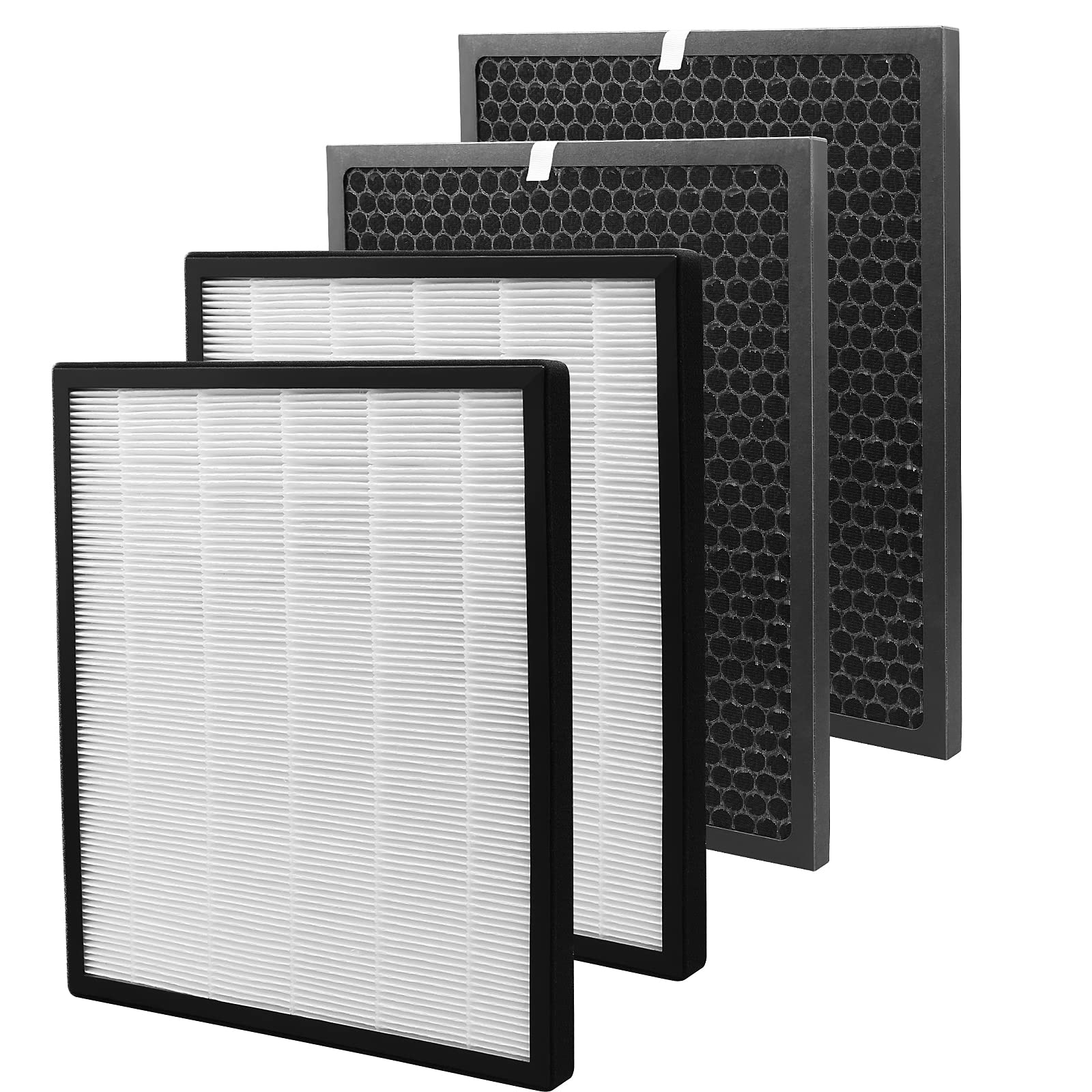 Photo 1 of LV-PUR131 Replacement Filters Compatible with LEVOIT LV-PUR131 and LV-PUR131S Air Purifier, LV-PUR131-RF, 2 Pack True HEPA and Activated Carbon Filters (2 HEPA + 2 Carbon Filters)